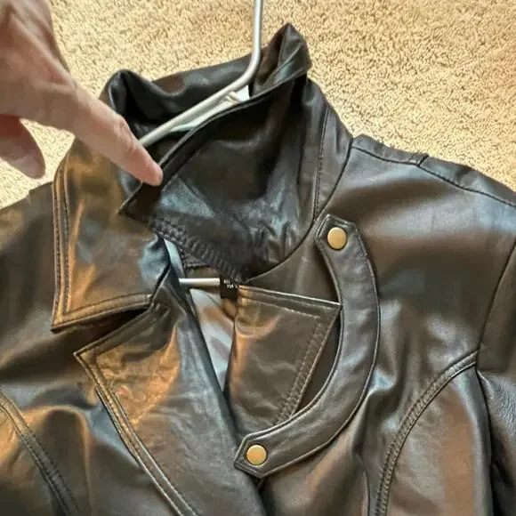 Leather trench coat, Centigrade brand , XL super soft, small repair cuff - Picture 5 of 10